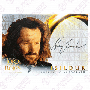 The Lord of the Rings 'Isildur' custom Topps inspired trading card signed by Harry Sinclair - Pioneer Signings