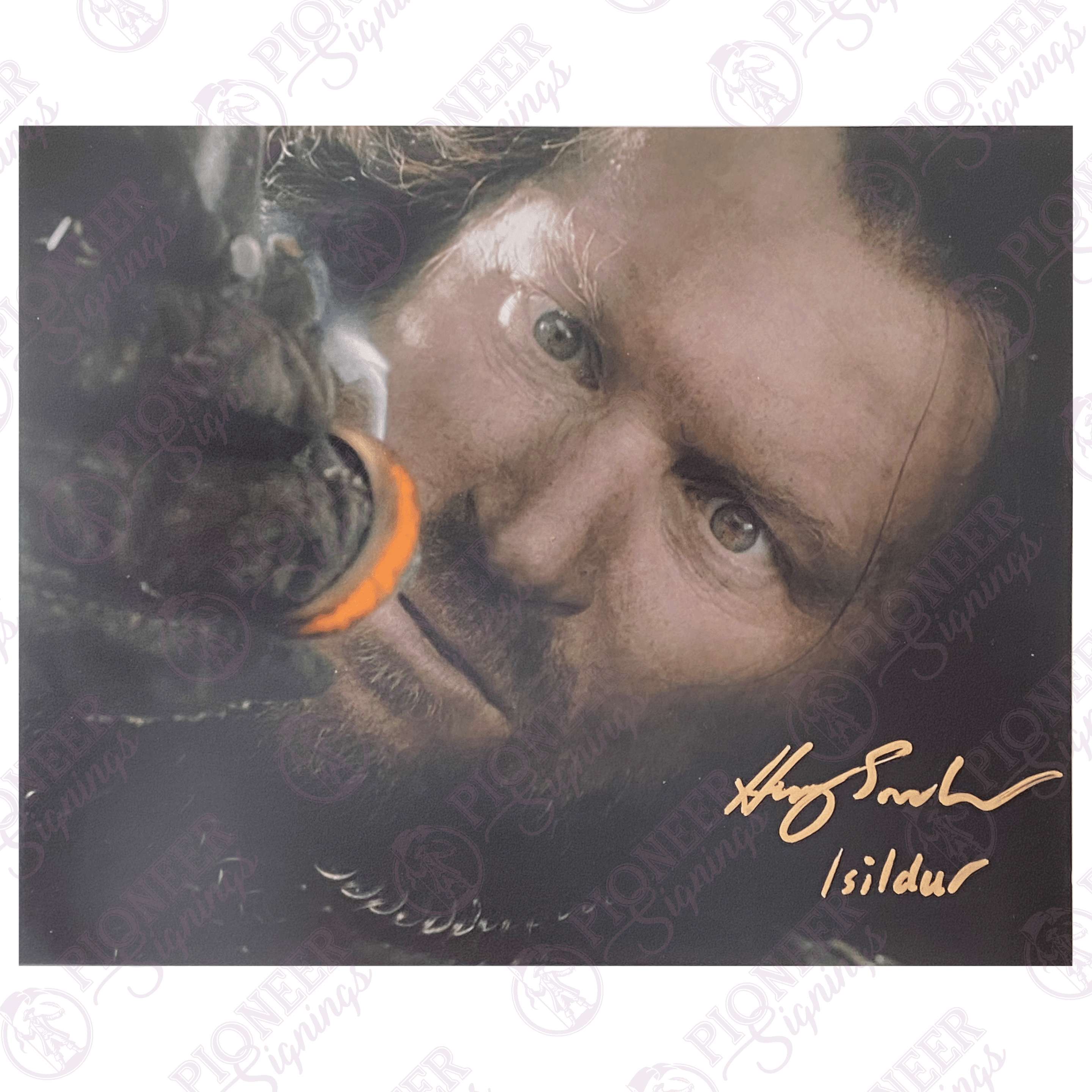 Lord of the Rings: Isildur 'The One Ring' 8" x 10" Print Signed by Harry Sinclair (Gold) (CoA optional)