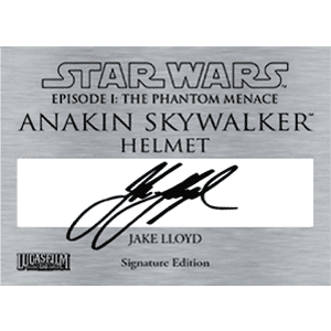 Star Wars - Young Anakin Skywalker - Jake Lloyd - Custom Plaques - Pioneer Signings