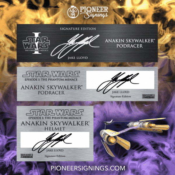 Star Wars - Young Anakin Skywalker - Jake Lloyd - Custom Plaques - Pioneer Signings
