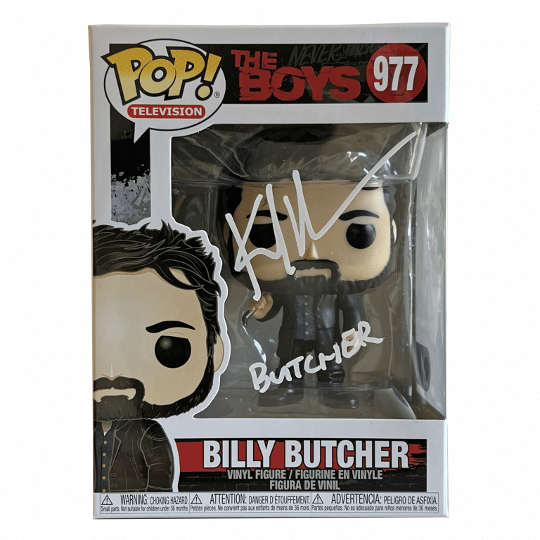 The Boys ‘Billy Butcher’ Funko Pop! #977 — hand-signed by Karl Urban - Pioneer Signings