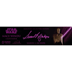 Star Wars Mace Windu Plaque (Black) - Samual L Jackson Autograph