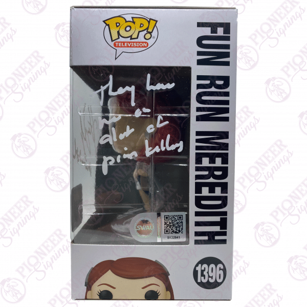 The Office 'Fun Run Meredith' Funko Pop! 1103 Signed by Kate Flannery with Quote - Pioneer Signings