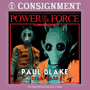 Paul Blake - Star Wars - bounty hunter Greedo - Pioneer Signings