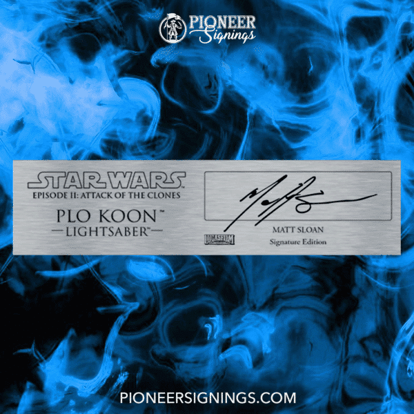 Star Wars: ‘Matt Sloan’ Plo Koon Signed Custom Plaque