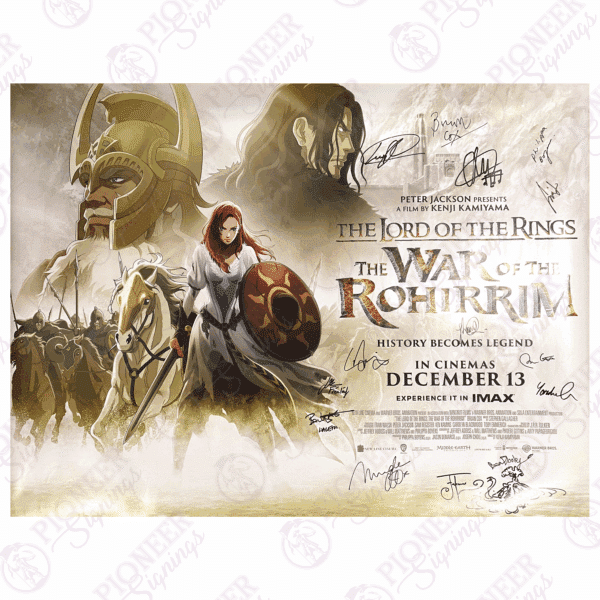 The Lord of the Rings: The War of the Rohirrim original double sided quad poster - Pioneer Signings