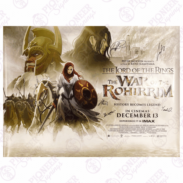 The Lord of the Rings: The War of the Rohirrim original double sided quad poster - Pioneer Signings