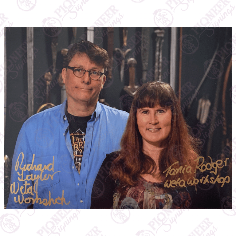 Lord of the Rings - Weta Workshop - Richard Taylor & Tania Rodger - Pioneer Signings