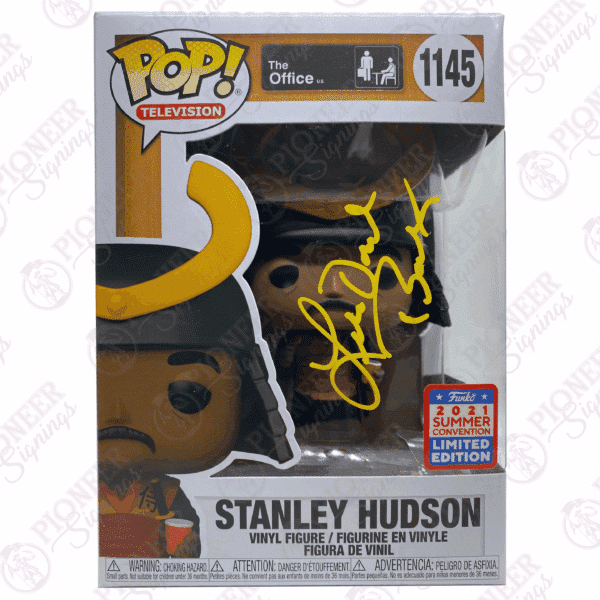 The Office 'Stanley Hudson' Funko Pop! 1145 Signed by Leslie David Baker - Pioneer Signings