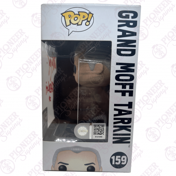 STAR WARS "Grand Moff Tarkin" Funko Pop with Character Name - Autographed by Wayne Pygram - Pioneer Signings