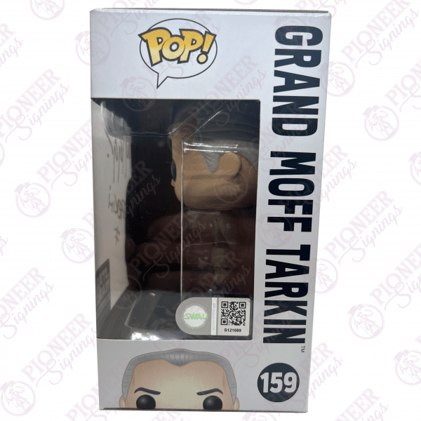 STAR WARS "Grand Moff Tarkin" Funko Pop with Character Name - Autographed by Wayne Pygram - Pioneer Signings