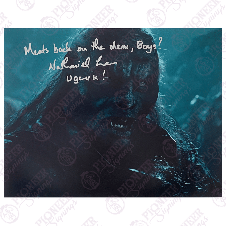Uglúk 11" x 14" Print Signed by Nathaniel Lees with Quote - Pioneer Signings
