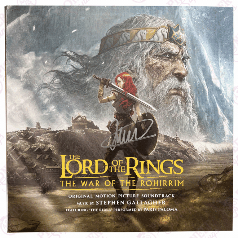 The War of the Rohirrim Soundrack Vinyl Signed by Composer Stephen Gallagher (Slight Damage to Spine)