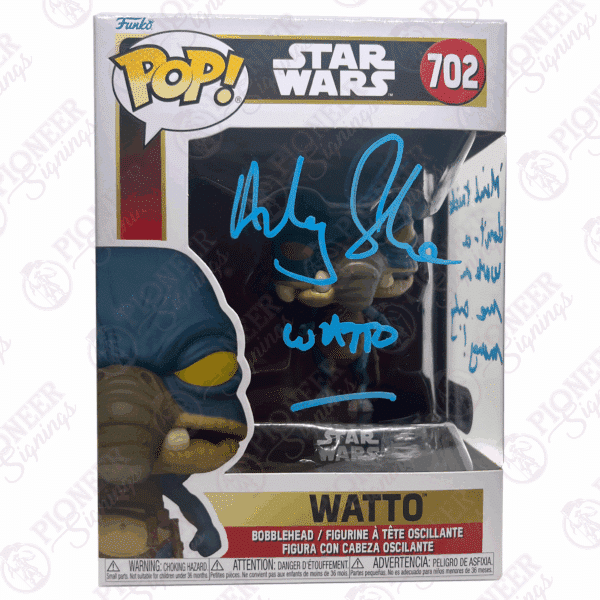 Star Wars 'Watto' Funko Pop signed by Andy Secombe - Pioneer Signings