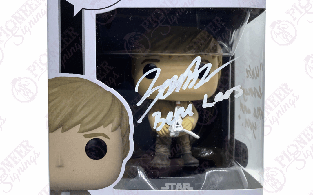 Star Wars – Young Luke Skywalker – 633 Funko Pop Signed by Bonnie Piesse – Beru Lars – with Character Name and Quote