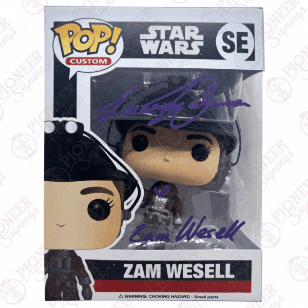 Star Wars "Custom Made" Exclusive "ZAM WESSELL" Funko Pop Signed by Leeanna Walsman with CN - Pioneer Signings