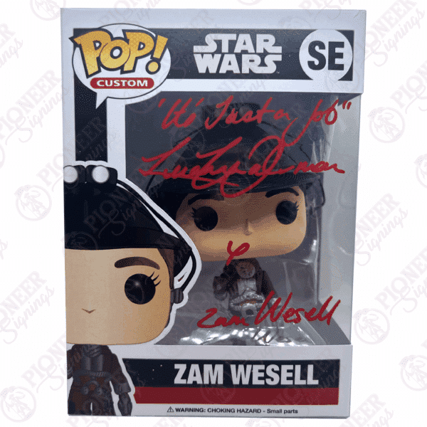 Star Wars "Custom Made" Exclusive "ZAM WESSELL" Funko Pop Signed by Leeanna Walsman with CN - Pioneer Signings