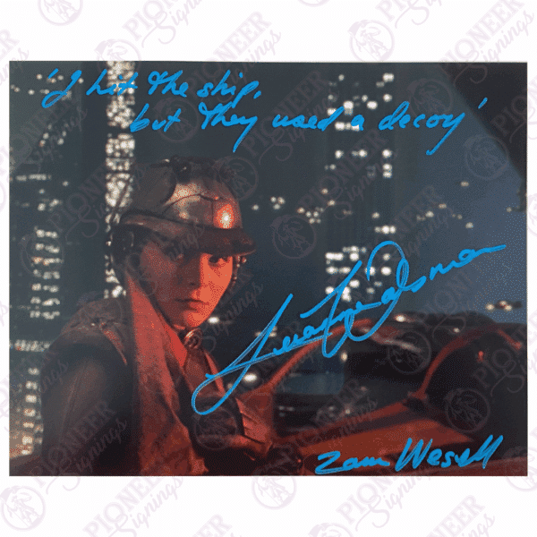 Star Wars: Attack of the Clones Zam Wesell 'Speeder' 8" x 10" Print Signed by Leeanna Walsman - Pioneer Signings