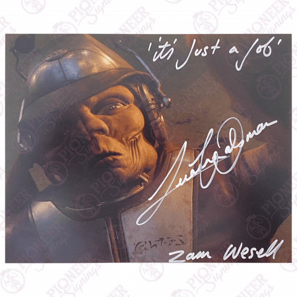 Star Wars: Attack of the Clones Zam Wesell 'True Form' 8" x 10" Print Signed by Leeanna Walsman - Pioneer Signings