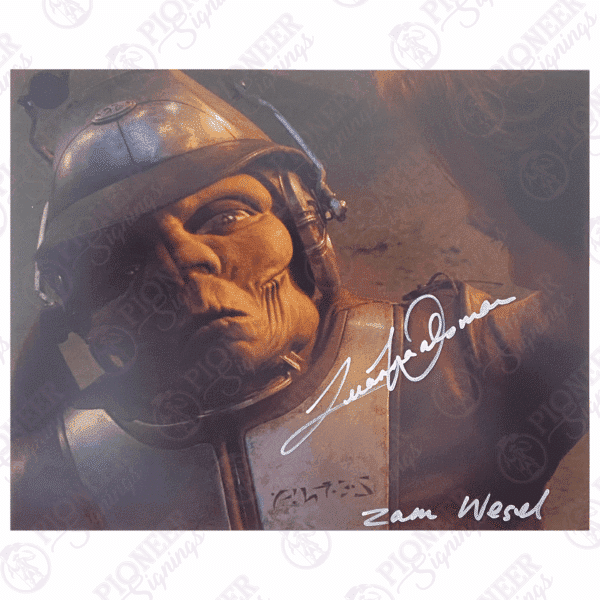 Star Wars: Attack of the Clones Zam Wesell 'True Form' 8" x 10" Print Signed by Leeanna Walsman - Pioneer Signings