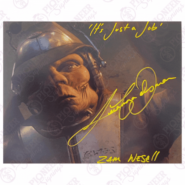 Star Wars: Attack of the Clones Zam Wesell 'True Form' 8" x 10" Print Signed by Leeanna Walsman - Pioneer Signings