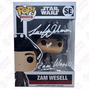 Star Wars "Custom Made" Exclusive "ZAM WESSELL" Funko Pop Signed by Leeanna Walsman with CN - Pioneer Signings